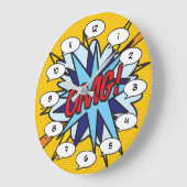 OMG Leuk Retro Stripboek Pop Art Grote Klok (Hoek)