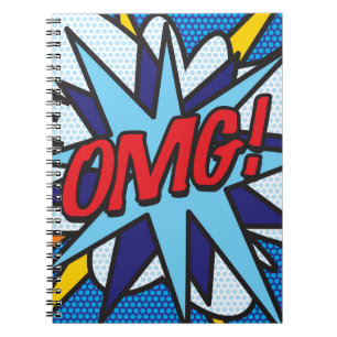 OMG Leuk Retro Stripboek Pop Art Notitieboek