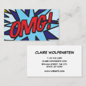 OMG Leuk Retro Stripboek Visitekaartje (Voorkant / Achterkant)