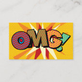 OMG Leuk Retro Stripboek Visitekaartje (Voorkant)