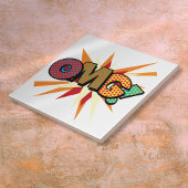 OMG Leuke Kleurrijke Stripboek Pop Art Tegeltje