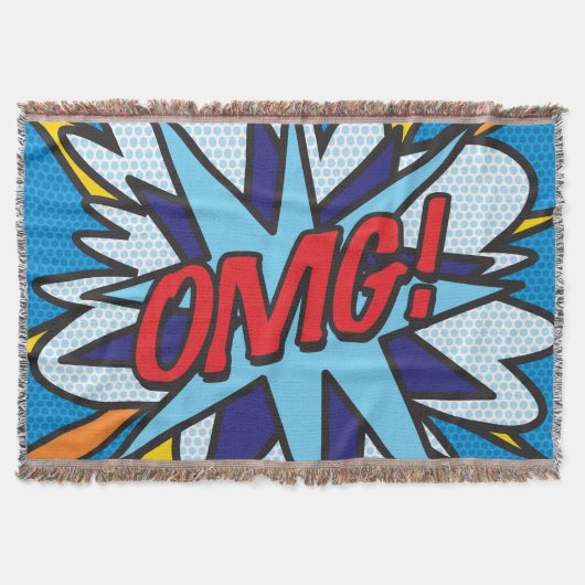 OMG Leuke Retro Stripboek Pop Art Deken (Voorkant)