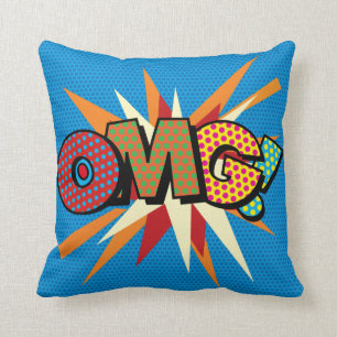 OMG Leuke Retro Stripboek Pop Art Kussen