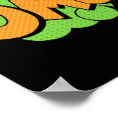 OMG! Levendige Pop Art Comic Expression Poster (Hoek)