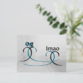 OMG! Lmao Briefkaart (Staand voorkant)