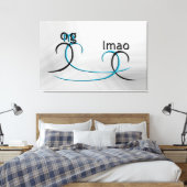 OMG! Lmao Canvas Afdruk (Insitu (Slaapkamer))
