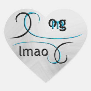 OMG! Lmao Hart Sticker