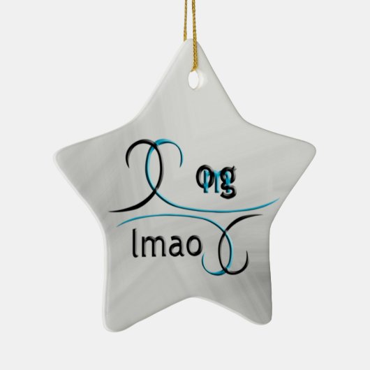 OMG! Lmao Keramisch Ornament (Rechts)