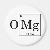 OMG - Magnesium - Mg - periodiek systeem Magneet (Voorkant)