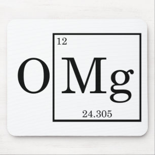 OMG - Magnesium - Mg - periodiek systeem Muismat
