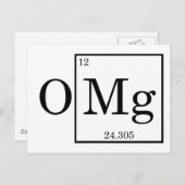 OMG Magnesium Science Chemistry Briefkaart (Voorkant / Achterkant)