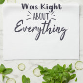 OMG Mam had gelijk, Moederdag Cadeau Theedoek (Gevouwen)