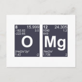 OMG Mijn God Periodic Table Elements Briefkaart (Voorkant)
