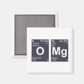 OMG Mijn God Periodic Table Elements Magneet (Voorkant / Achterkant)