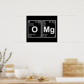 OMG Mijn God Periodic Table Elements Poster (Keuken)