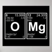 OMG Mijn God Periodic Table Elements Poster (Voorkant)