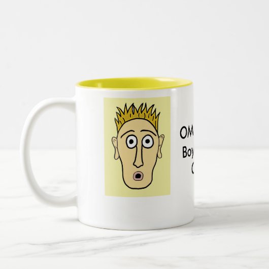 OMG - Mijn vriend is Gay Tweekleurige Koffiemok (Links)