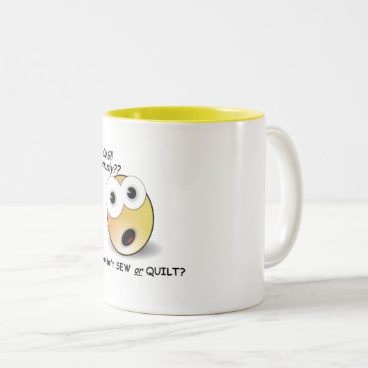 OMG-mok Tweekleurige Koffiemok (Voorkant rechts)