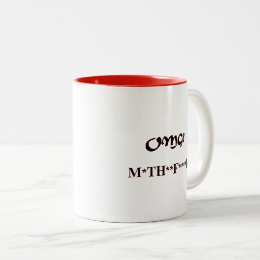 OMG! MTHFR-Mok! Tweekleurige Koffiemok (Voorkant rechts)
