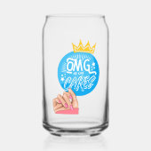 omg niemand interesseert het blikvorm glas (Voorkant)