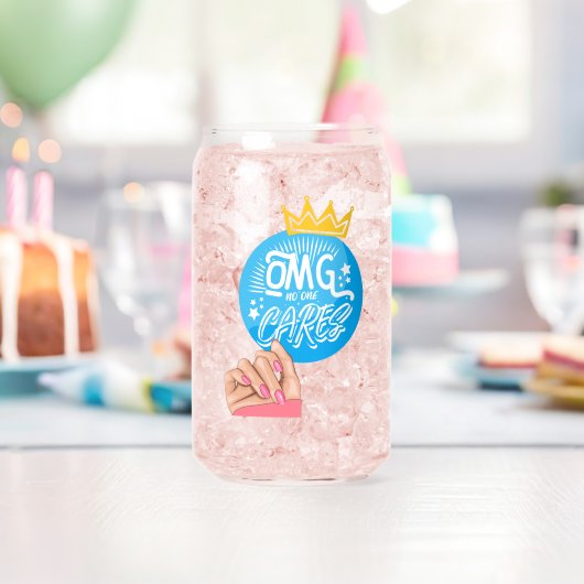 omg niemand interesseert het blikvorm glas (Insitu (Verjaardag))