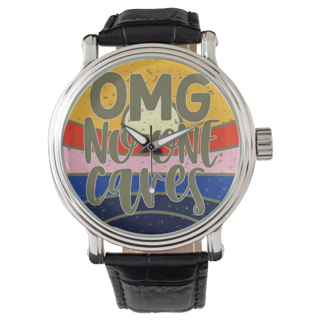 OMG Niemand maakt zich zorgen Horloge (Voorkant)