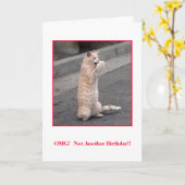 OMG:  Niet Een andere Verjaardag! Kaart (Gele Bloem)