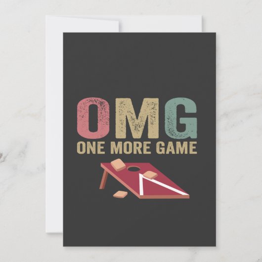 Omg nog een spel Grappige Conrhole spel Retro Gift Kaart (Voorkant)