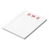 OMG-Notitieblok Notitieblok (Linkerzijde)