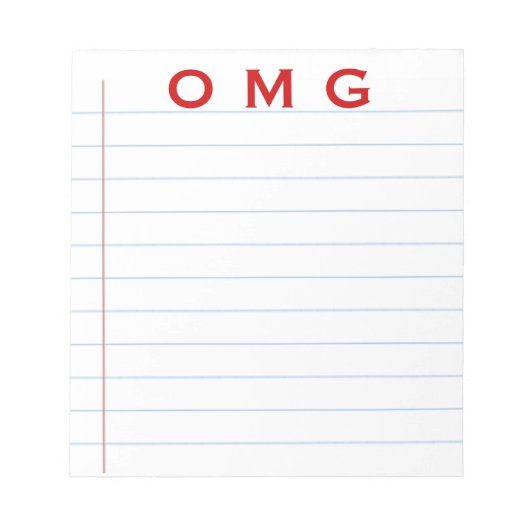 OMG-Notitieblok Notitieblok (Voorkant)