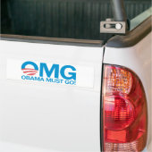 OMG Obama moet gaan! Bumpersticker (Op Truck)