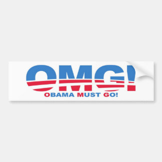 OMG: Obama moet gaan! Bumpersticker