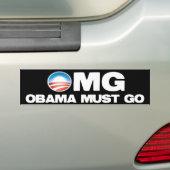 OMG - Obama moet gaan Bumpersticker (Op auto)