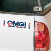 OMG! Obama moet gaan Bumpersticker (Op Truck)