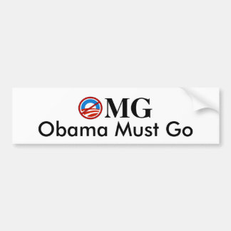 OMG-Obama moet gaan Bumpersticker