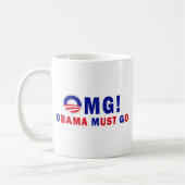 OMG! Obama moet gaan! Koffiemok (Links)
