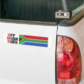 OMG Off Musk keert terug naar Zuid-Afrika Bumpersticker (Op Truck)