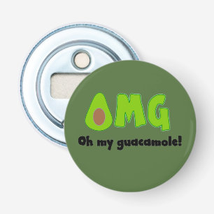 OMG Oh Mijn Guacamole - Grappig flesopener Button Flesopener