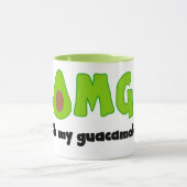 OMG Oh My Guacamole - Funny Coffee Mok (Midden)
