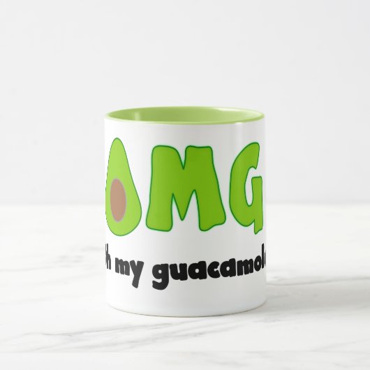 OMG Oh My Guacamole - Funny Coffee Mok (Midden)