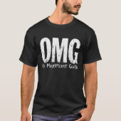 OMG: One Magnificent Goalie (Hockey) T-shirt (Voorkant)
