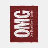 OMG: One Magnificent Goalie (Soccer) Fleece Blanke Deken (Voorkant)