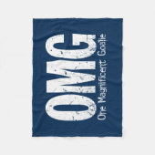 OMG: One Magnificent Goalie (Voetbal) Fleece Deken (Voorkant)