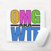 OMG ook bekend als WTF custom mousepad Muismat (Met muis)