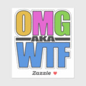 OMG ook bekend als WTF Sticker (Vel)