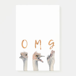 OMG Ostriches Post-it® Notes