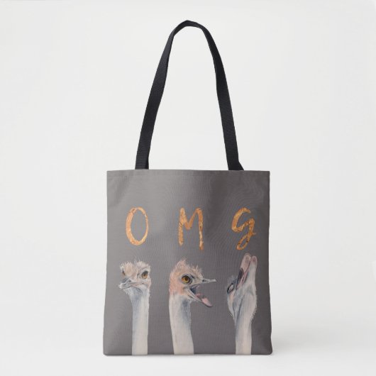 OMG Ostriches Tote Bag (Voorkant)
