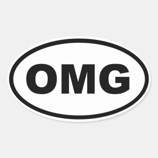 OMG OVALE STICKER (Voorkant)