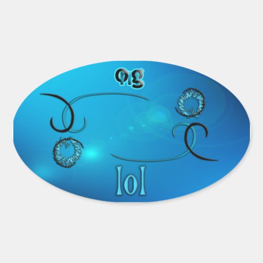 OMG! OVALE STICKER (Voorkant)