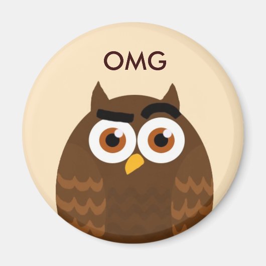 OMG Owl Magnet (Voorkant)